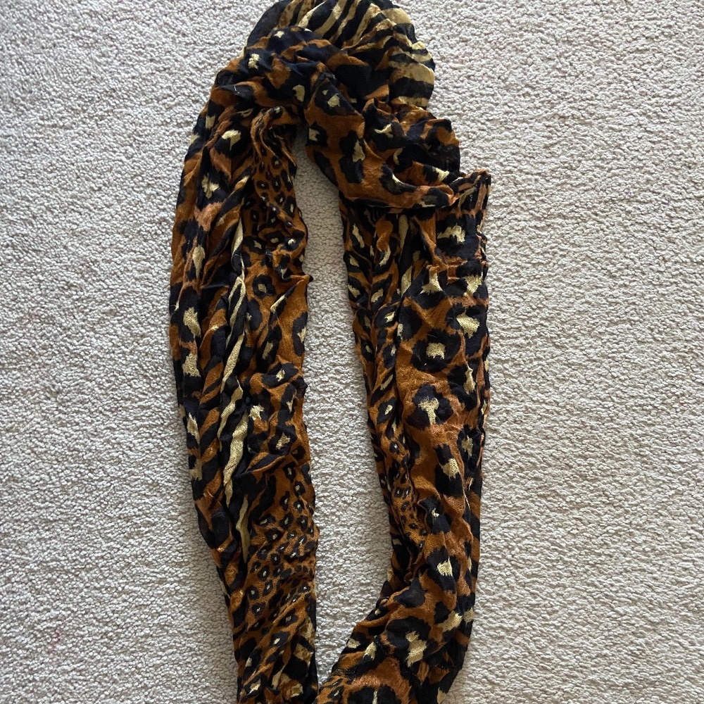 animal print scarf